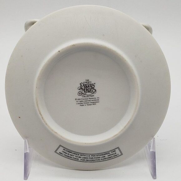 Precious Moments 1993 Wishing You The Sweetest Christmas Mini Decorative Plate - Picture 5 of 10